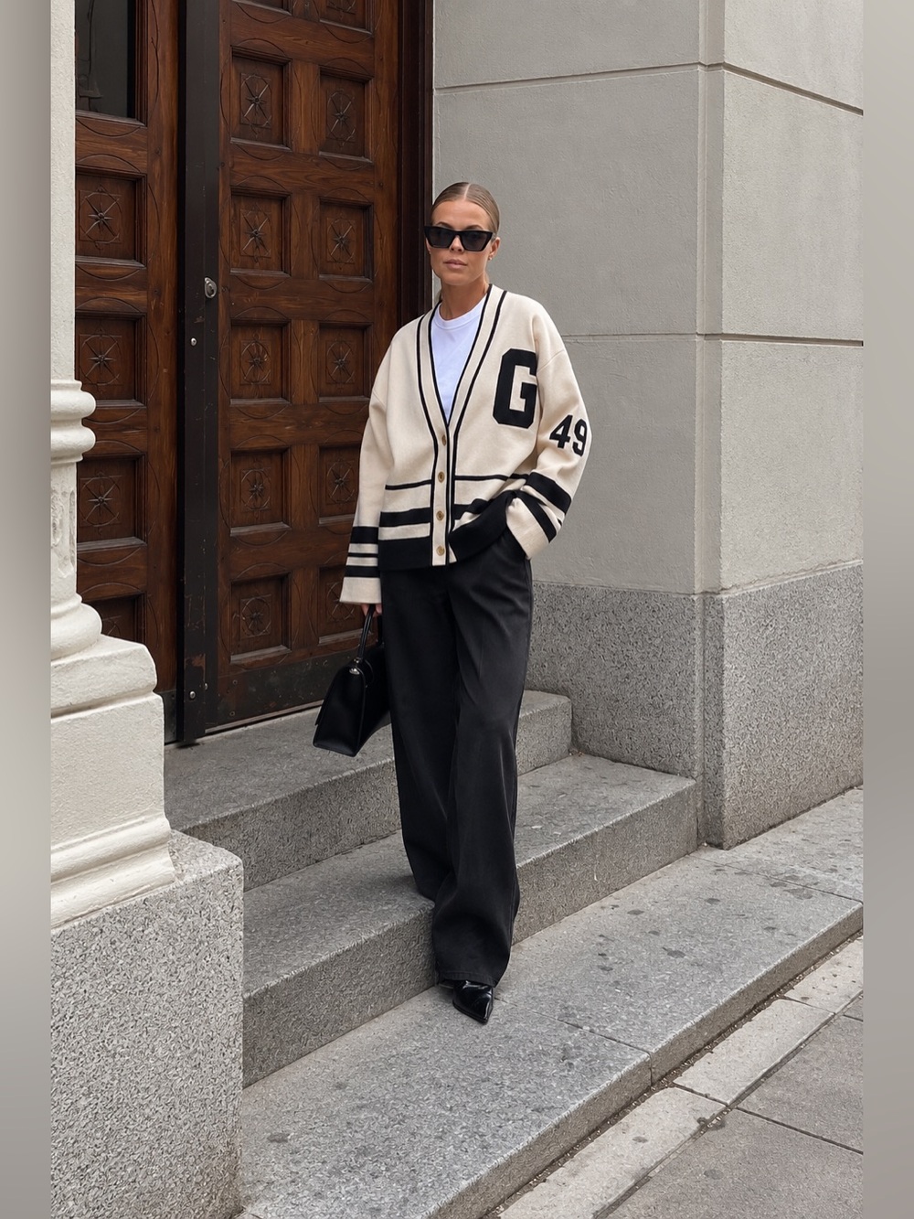 GANT Varsity V-Neck Cardigan